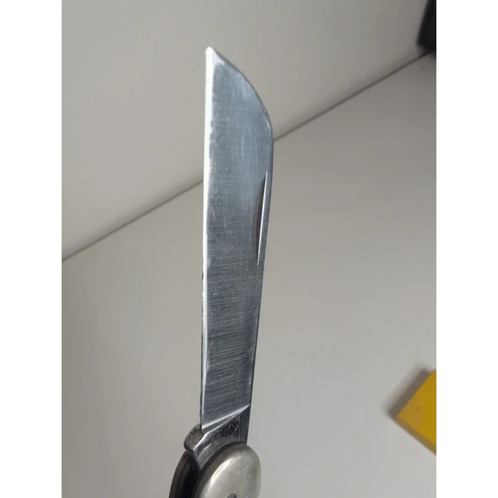 Buck 315 Yachtsman Black Plastic Pocketknife Stainless Sheepsfoot 2-Blade 1984